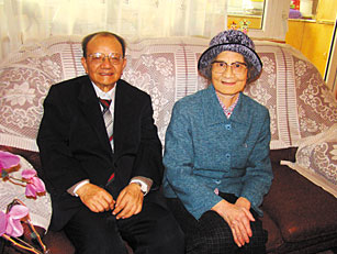 朱伯芳院士（左）與老伴